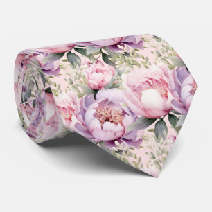 Peonies Floral Peony Blume Krawatte