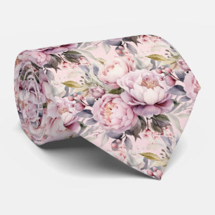 Peonies Floral Peony Blume Krawatte