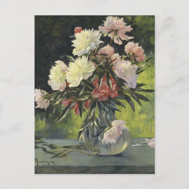 Peonies | Gunnar Gunnarsson Wennerberg Postkarte (Vorderseite)