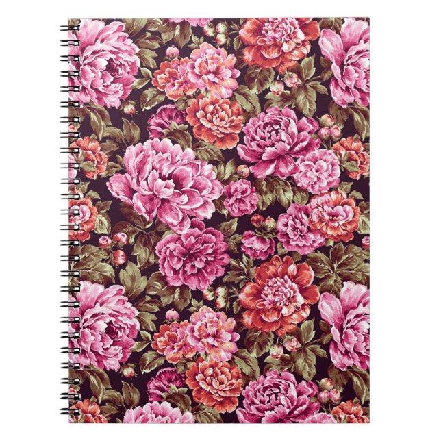 Peonies in Bloom Notizblock (Vorderseite)