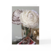 Peonies in einer Vase zum Geburtstag