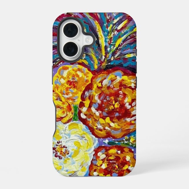 Peonies iPhone Case 16 Hülle (Rückseite)