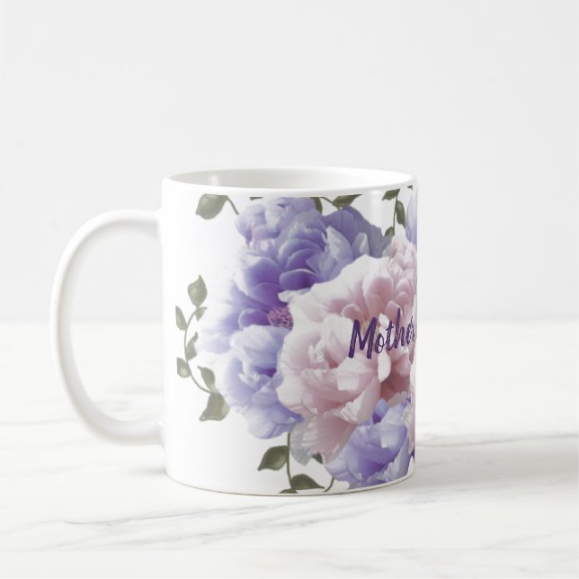 Peonies Mother of the Bride Coffee Tasse (Links)