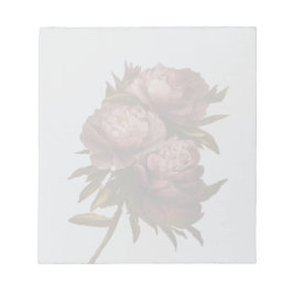 Peonies Notizblock