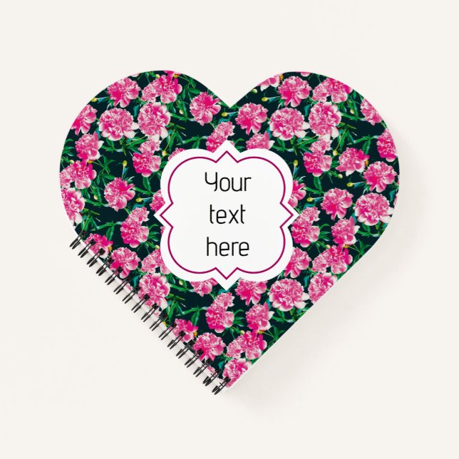 Peonies. Notizbuch (Vorderseite)