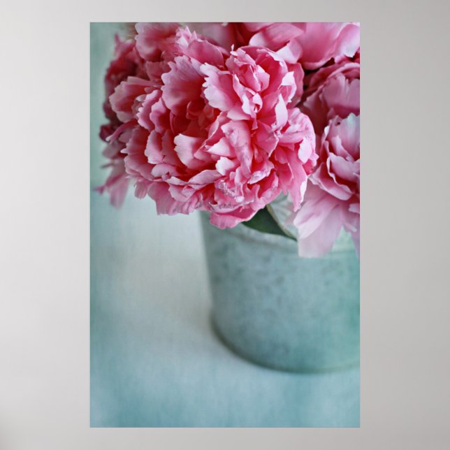 Peonies on the Table Poster (Vorne)
