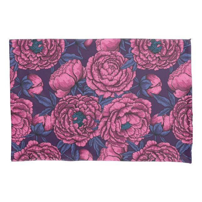 Peonies Pillow Case Kissenbezug (Vorderseite-Links)