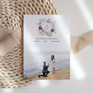 Peonies Pink Burgundy Blumenbild Save the Date