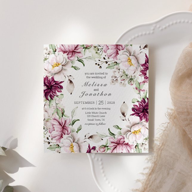 Peonies Pink Burgundy BlumenWedding (Von Creator hochgeladen)