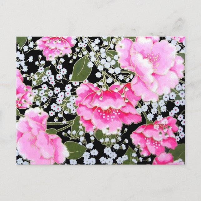 Peonies Postkarte (Vorderseite)