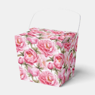 Peonies Print Party Leckerei Box Geschenkschachtel