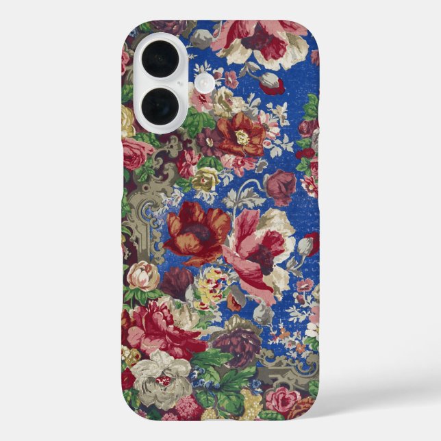 Peonies & Rose, Vintage Barockblumenmuster Case-Mate iPhone Hülle (Rückseite)