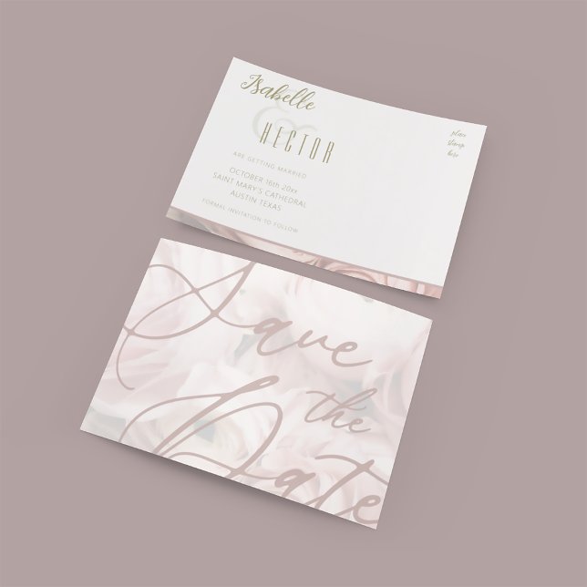 Peonies Save the Date Vorlage (Von Creator hochgeladen)