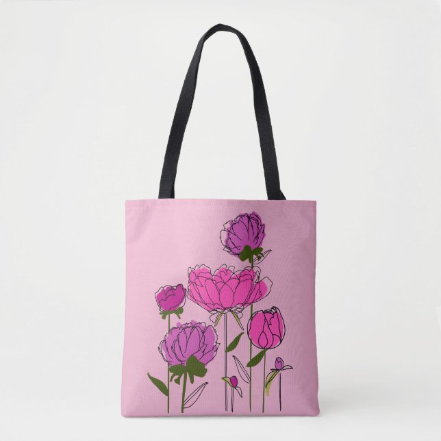Peonies Tote Bag (Vorderseite)