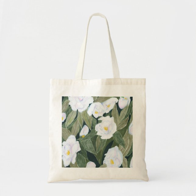 Peonies Tote Bag Tragetasche (Vorne)