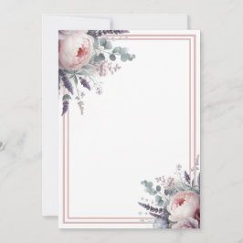 Peonies und Lavendel Einladung