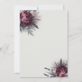 Peonies und Lavendel Einladung