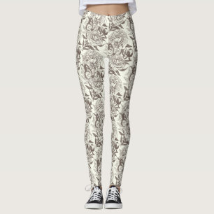 Peonies und Schmetterlinge blockieren den Druck, d Leggings