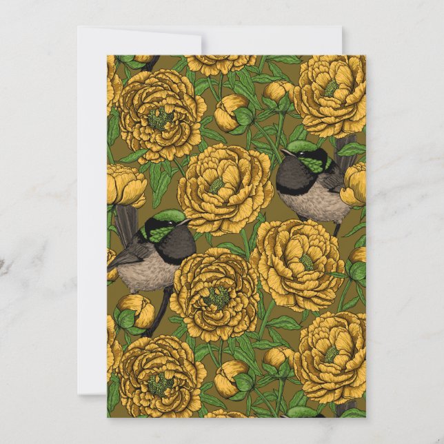 Peonies und Warnen (Vorderseite)