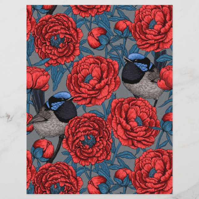 Peonies und Warnen (Vorderseite)