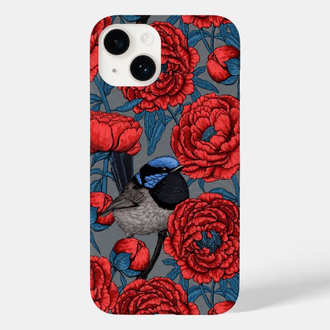 Peonies und Warnen Case-Mate iPhone Hülle (Rückseite)