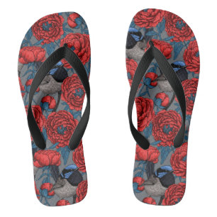 Peonies und Warnen Flip Flops