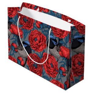 Peonies und Warnen Große Geschenktüte