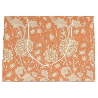 Peonies und wilde Tulips auf Korallengeschenktüte Große Geschenktüte