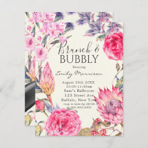 Peony and Protea Brunch & Bubbly Einladung
