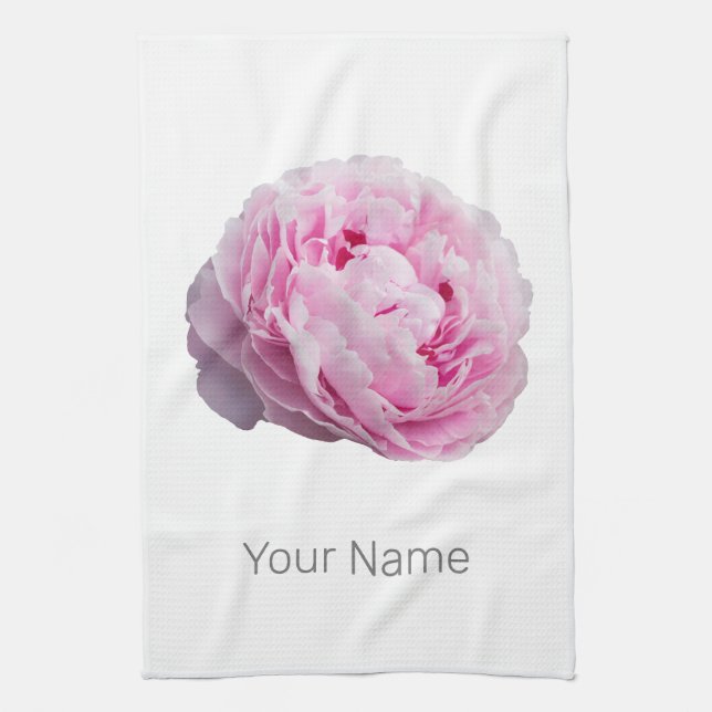 Peony Blossom Rose für Blume und Garten Lover Geschirrtuch (Vertikal)