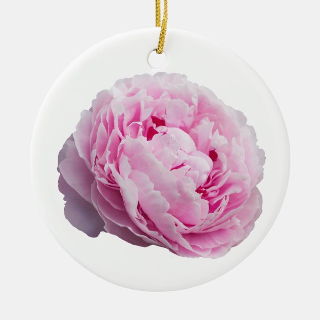 Peony Blossom Rose für Blume und Garten Lover Keramik Ornament (Vorne)
