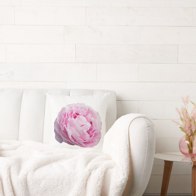 Peony Blossom Rose für Blume und Garten Lover Kissen (Liege)