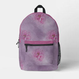 Peony Blume Bedruckter Rucksack