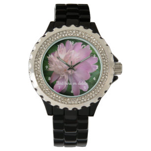 Peony Blume in Bloom Personalisiert Armbanduhr