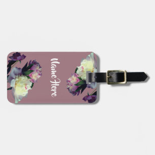 Peony Blume Luggae Tags Gepäckanhänger