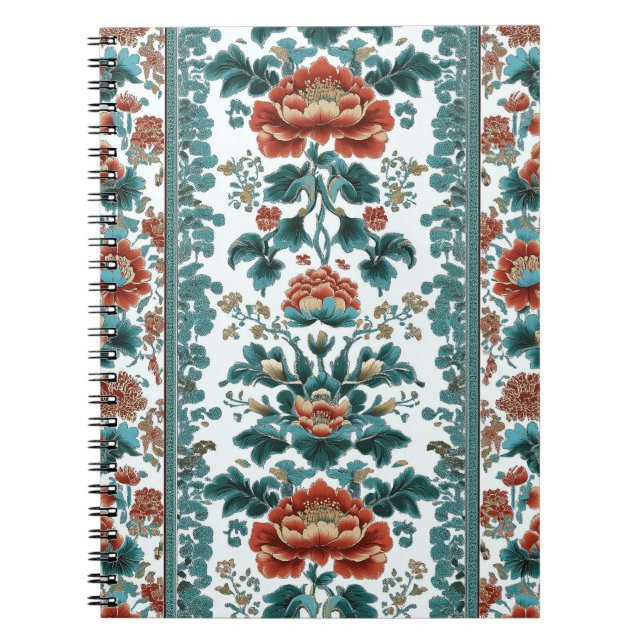 Peony Brocade Notizblock (Vorderseite)