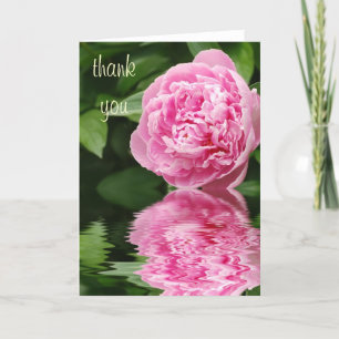 Peony Dankykarte Dankeskarte