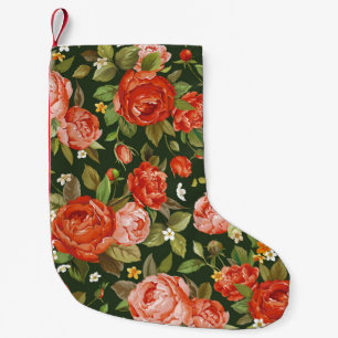 Peony Elegance: Graphic Floral Wallpaper. Kleiner Weihnachtsstrumpf