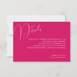 Peony Elegance Wedding Enclosure Card Dankeskarte