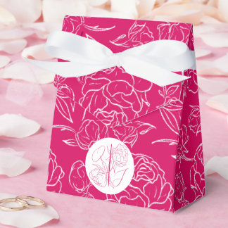 Peony Elegance Wedding Geschenkschachtel