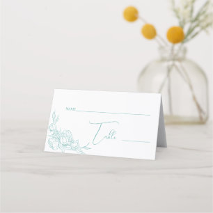 Peony Elegance Wedding Platzkarte