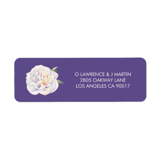 Peony Floral Bloom Violet Lila (Vorne)