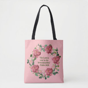 Peony Floral Wreath ermutigt religiösen Zitat