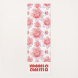 Peony Floral Yoga Mat Custom Mother Day Gift Yogamatte