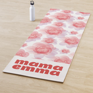 Peony Floral Yoga Mat Custom Mother Day Gift Yogamatte