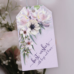 Peony Garden Best Wünsche mit Hugs und Kisses Geschenkanhänger