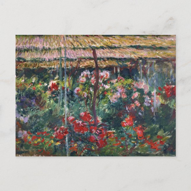 Peony Garden | Claude Monet Postkarte (Vorderseite)