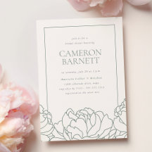 Peony Garden Dusty Sage Green Floral Brautparty