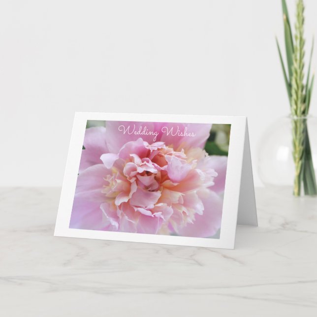 Peony Greeting Card Karte (Vorderseite)