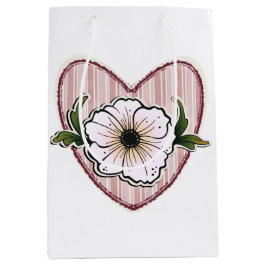 Peony Heart Mittlere Geschenktüte